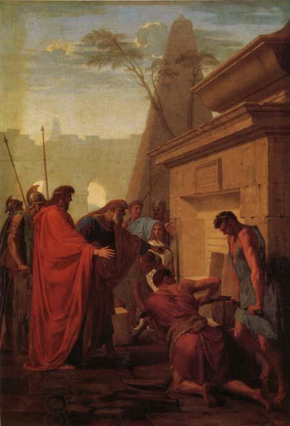 Eustache Le Sueur King Darius Visiting the Tomh of His Father Hystaspes oil painting picture